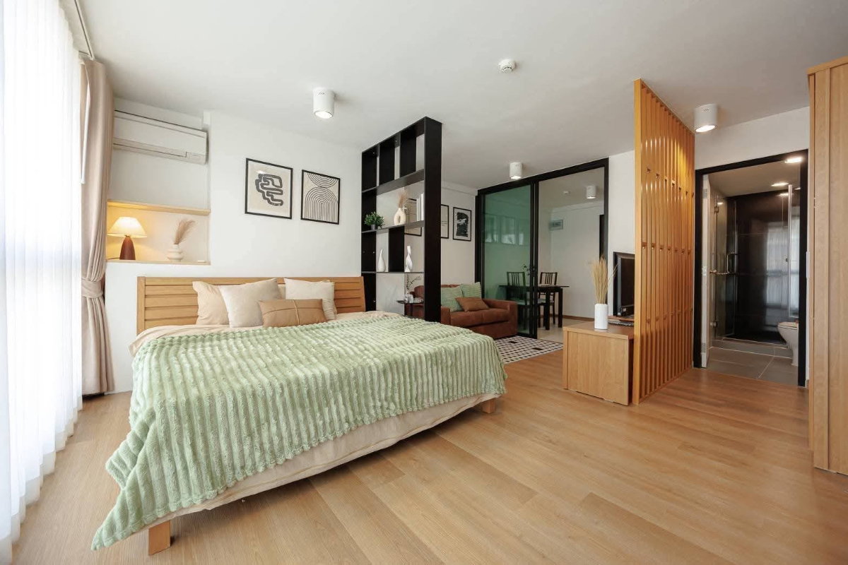 รูป Condo for RENT : Bangkok Feliz Sukhumvit 69 (Newly renovated) 33 sqm. Studio /1 Bath 𝐅𝐥𝐨𝐨𝐫 : 5th Fully furnished - รูปที่ 4/6