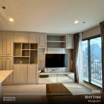 เช่าคอนโด ⚡ RHYTHM Rangnam 2นอน 46.50ตร.ม. 33k 🛏️ ห้องสวย เฟอร์ครบ ใกล้ BTS อนุสาวรีย์