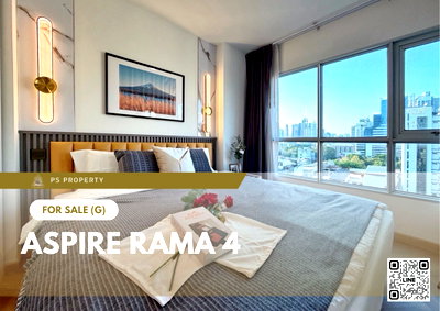Condos for sale : Urgent Sale 🔥 Aspire Rama 4 🔥 Fully furnished, convenient location, near BTS Ekkamai.