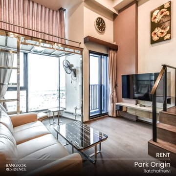 Rental Condo 🌃 Park Origin Ratchathewi, 1br 39 sq.m. 33K 🛌🏻 Move-in ready with full furnishings, near BTS Ratchathewi