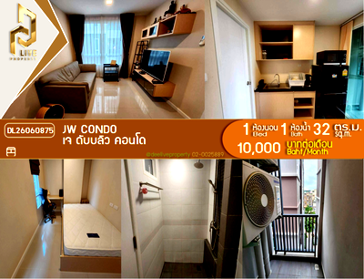 Condos for rent : DL26060875 Condo for rent, JW Condo  near สายสีแดงเข้ม, ready to move in, call urgently 0614453194 LineID @952jdxxk