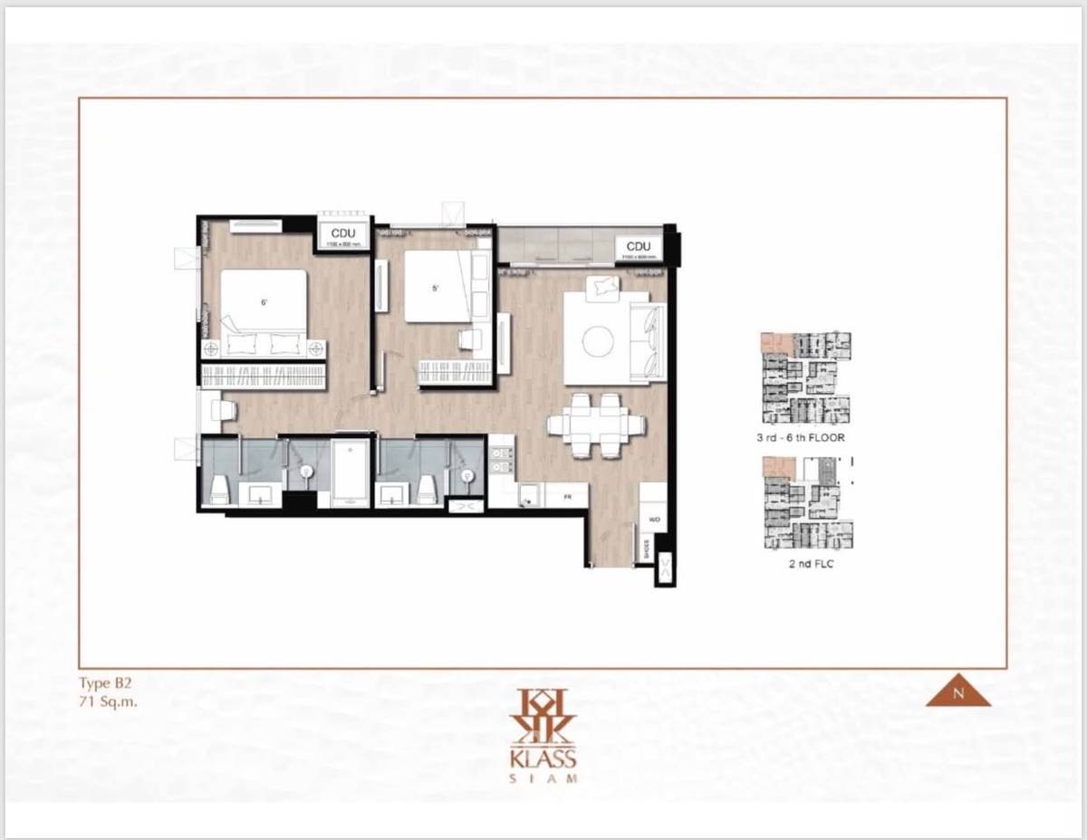 picture 2-BR Condo at Klass Siam near BTS National Stadium (ID 3004977) - 8/8