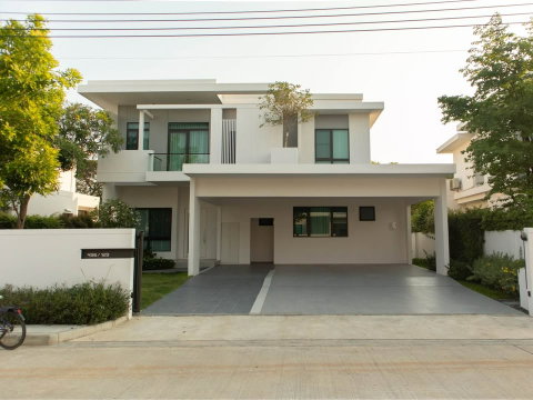HR3532ให้เช่าบ้านใหม่หรูหลังมุม มัณฑนา บางนา กม.15 (Mantana Bangna Km.15) ที่ดินใหญ่ 102 ตร.วา วิวต้นไม้ร่มรื่น ใกล้ Mega Bangna