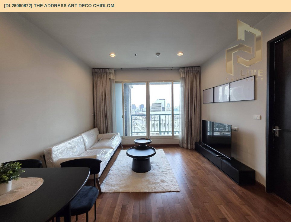 รูป DL26060872 ให้เช่าคอนโด ดิ แอดเดรส ชิดลม (The Address Art Deco Chidlom) ใกล้ BTS ชิดลม พร้อมเข้าอยู่ โทรด่วน 0638692663 LineID @952jdxxk - รูปที่ 2/11