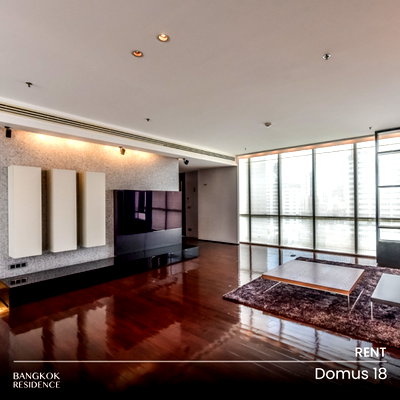 คอนโดให้เช่า : เช่าคอนโด 💎 Domus 18  ห้อง2นอน 250ตร.ม. 130k 🌠 ยูนิตใหม่ พร้อมเครื่องใช้ไฟฟ้าครบครัน ใกล้ BTS อโศก  