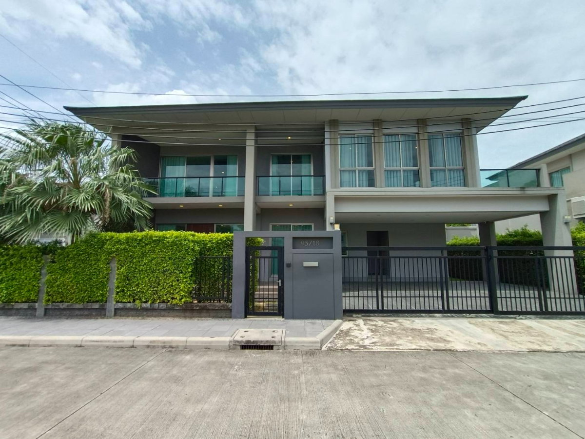 รูป HR3531ให้เช่าบ้านเดี่ยวหรูหลังมุม เดอะปาล์ม บางนา-วงแหวน (The Palm Bangna-Wongwaen) ใกล้ Mega Bangna ทำเลสุขาภิบาล 2 - รูปที่ 1/24