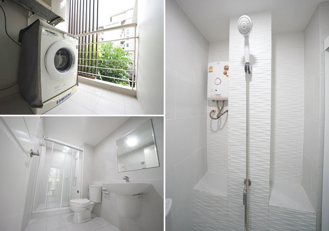 picture Call : 099-624-1956 For rent Elements Srinakarin Condo, Srinakarin area, size 38 square meters, 2nd floor, Building 4 - 7/13