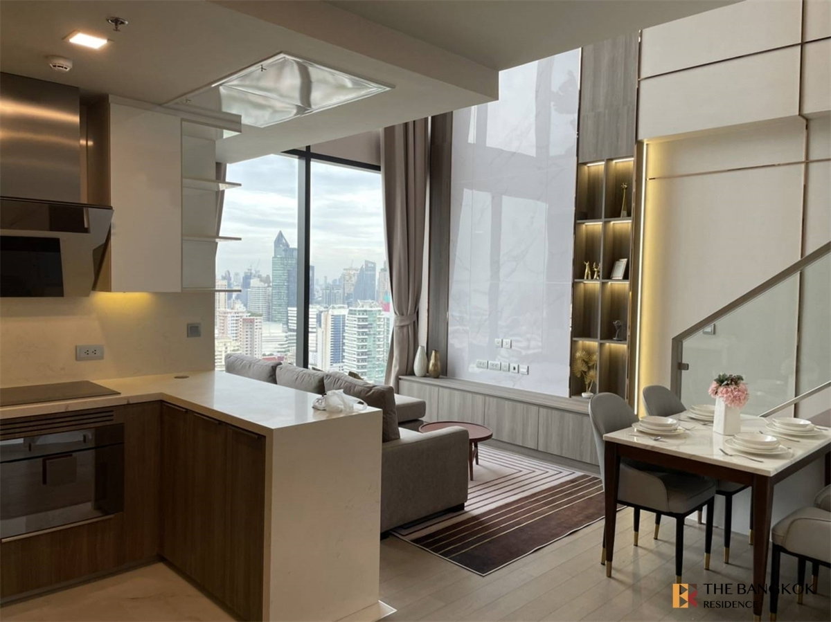 picture Rental Condo 💎 Celes Asoke, 2br 90sq.m. 100K 🌃 Duplex unit with stunning city view, Close MRT Sukhumvit - 7/10