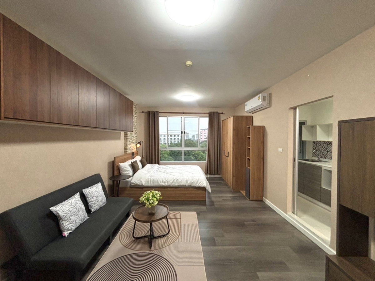 picture 📌𝐔𝐏𝐃𝐀𝐓𝐄 𝐑𝐎𝐎𝐌 𝟐𝟎𝟐𝟔📌 Condo for rent at Campus Resort Bangna [Beautiful built-in room / Free WiFi in room] ID LINE: atccity 💻 - 2/12