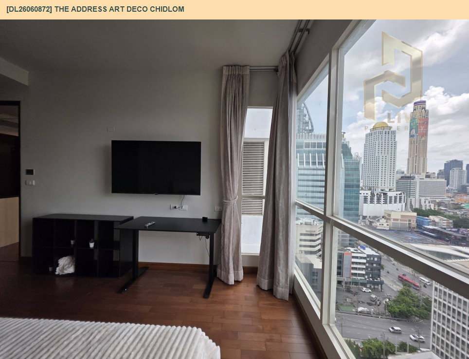 รูป DL26060872 ให้เช่าคอนโด ดิ แอดเดรส ชิดลม (The Address Art Deco Chidlom) ใกล้ BTS ชิดลม พร้อมเข้าอยู่ โทรด่วน 0638692663 LineID @952jdxxk - รูปที่ 8/11