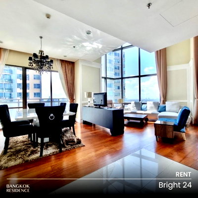 Condos for rent : Rental Condo 🌆 Bright Sukhumvit 24, 3BR 147 sq.m. 110K 💎 High ceilings, spacious and airy design, stunning unit, near BTS Phrom Phong 