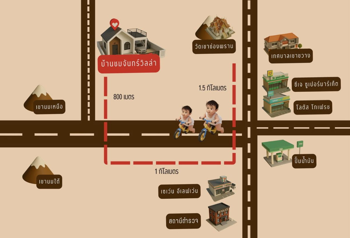 รูป บ้านเดี่ยว วิวเขา ใกล้เซเว่น/โลตัส/ซีเจ/มิสเตอร์ดีไอวาย เพียง 3 นาที - รูปที่ 4/8