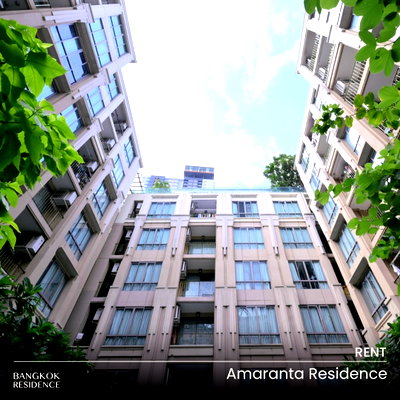 Condos for rent : Rental Condo 🌃 Amaranta Residence, 2BR 61.2sq.m. 38K 💖 Beautiful unit, near MRT Huai Khwang 
