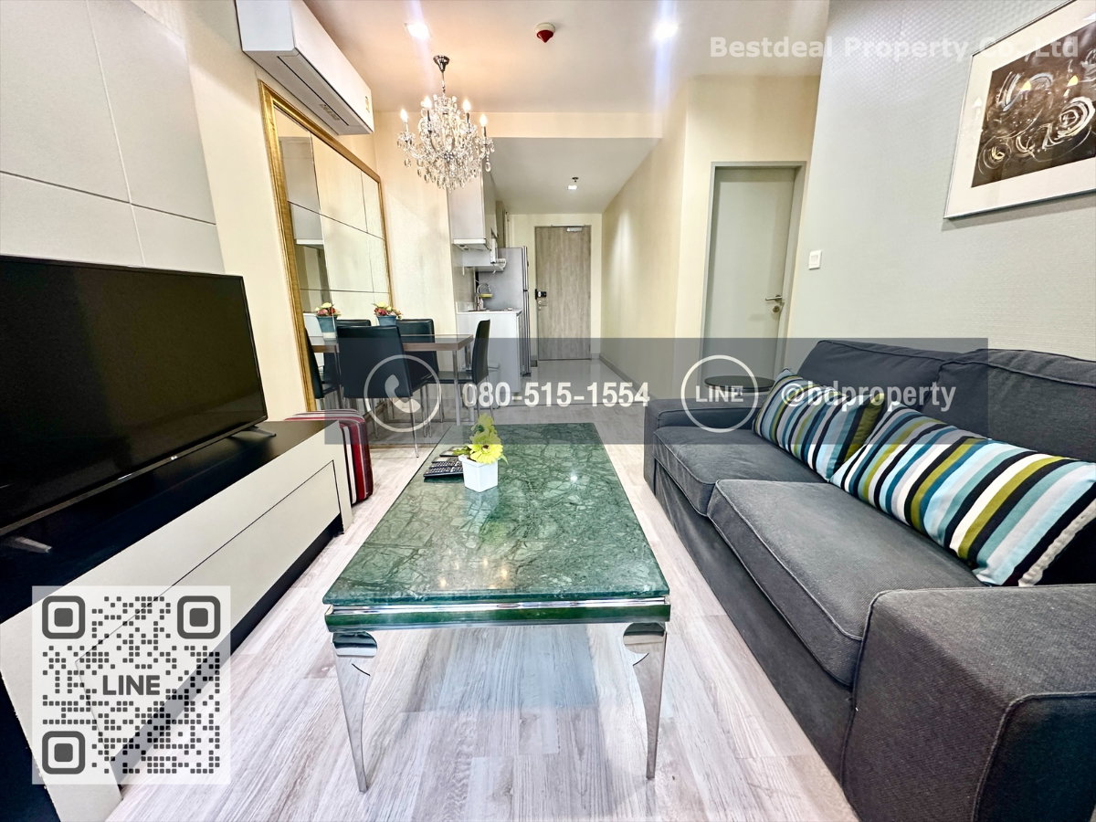 Bestdeal ให้เช่า ขนาด 2 ห้องนอน 55 sqm.เฟอร์นิเจอร์และเครื่องใช้ไฟฟ้าครบพร้อมเข้าอยู่ 27,000 บาท/เดือน “IDEO MOBI RAMA 9” ใกล้MRTและเซ็นทรัลพระราม 9
