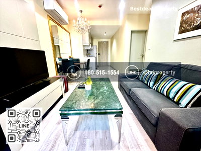 เช่าคอนโด ศูนย์วัฒนธรรมแห่งประเทศไทย : Bestdeal ให้เช่า ขนาด 2 ห้องนอน 55 sqm.เฟอร์นิเจอร์และเครื่องใช้ไฟฟ้าครบพร้อมเข้าอยู่ 27,000 บาท/เดือน “IDEO MOBI RAMA 9” ใกล้MRTและเซ็นทรัลพระราม 9 