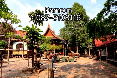 บ้านเดี่ยว พระนครศรีอยุธยา พระนครศรีอยุธยา : ขายบ้านทรงไทย ไม้สัก ทรงสเปนรวม 2 หลัง พร้อมที่ดิน 380 ตารางวา ติดแม่น้ำเจ้าพระยา
