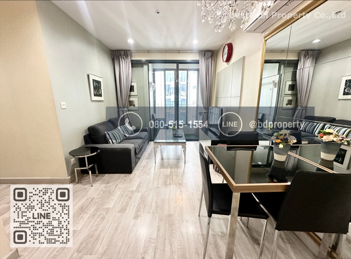 รูป Bestdeal ให้เช่า ขนาด 2 ห้องนอน 55 sqm.เฟอร์นิเจอร์และเครื่องใช้ไฟฟ้าครบพร้อมเข้าอยู่ 27,000 บาท/เดือน “IDEO MOBI RAMA 9” ใกล้MRTและเซ็นทรัลพระราม 9 - รูปที่ 2/16