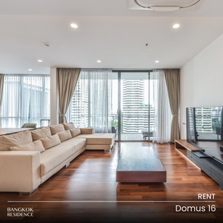 รูปภาพ Rental Condo 🌆 Domus 16, 2BR 167 sq.m. 110K ☀️ Warm luxury design with wooden floors, full furniture, near BTS Asok