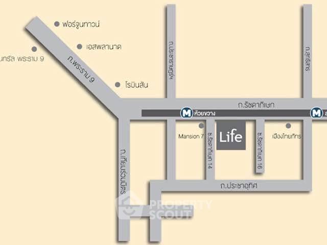 รูป คอนโด 1 ห้องนอน ชั้น 28 ขนาด 32 ตร.ม. ไลฟ์ รัชดาภิเษก ใกล้ MRT ห้วยขวาง 400 ม. (ID 3010449) - รูปที่ 22/22