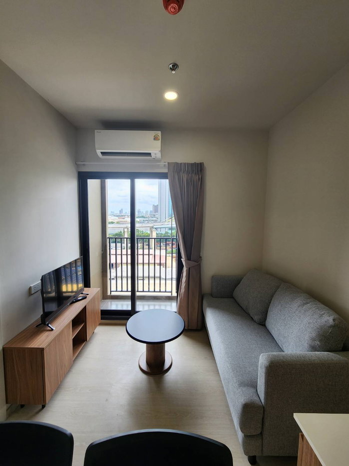 รูป Condo for RENT : โครงการ : นิว ริเวอร์เรสต์ ราษฎร์บูรณะ 𝐒𝐢𝐳𝐞 : 34 sqm. 𝐓𝐲𝐩𝐞 : 1 Bed /1 Bath 𝐅𝐥𝐨𝐨𝐫 : 16th Fully furnished - รูปที่ 5/17