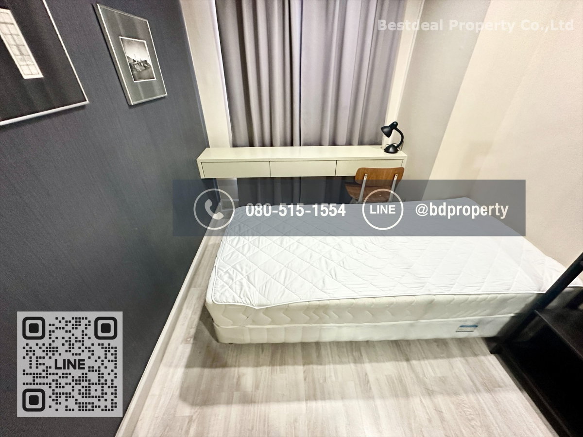 รูป Bestdeal ให้เช่า ขนาด 2 ห้องนอน 55 sqm.เฟอร์นิเจอร์และเครื่องใช้ไฟฟ้าครบพร้อมเข้าอยู่ 27,000 บาท/เดือน “IDEO MOBI RAMA 9” ใกล้MRTและเซ็นทรัลพระราม 9 - รูปที่ 9/16
