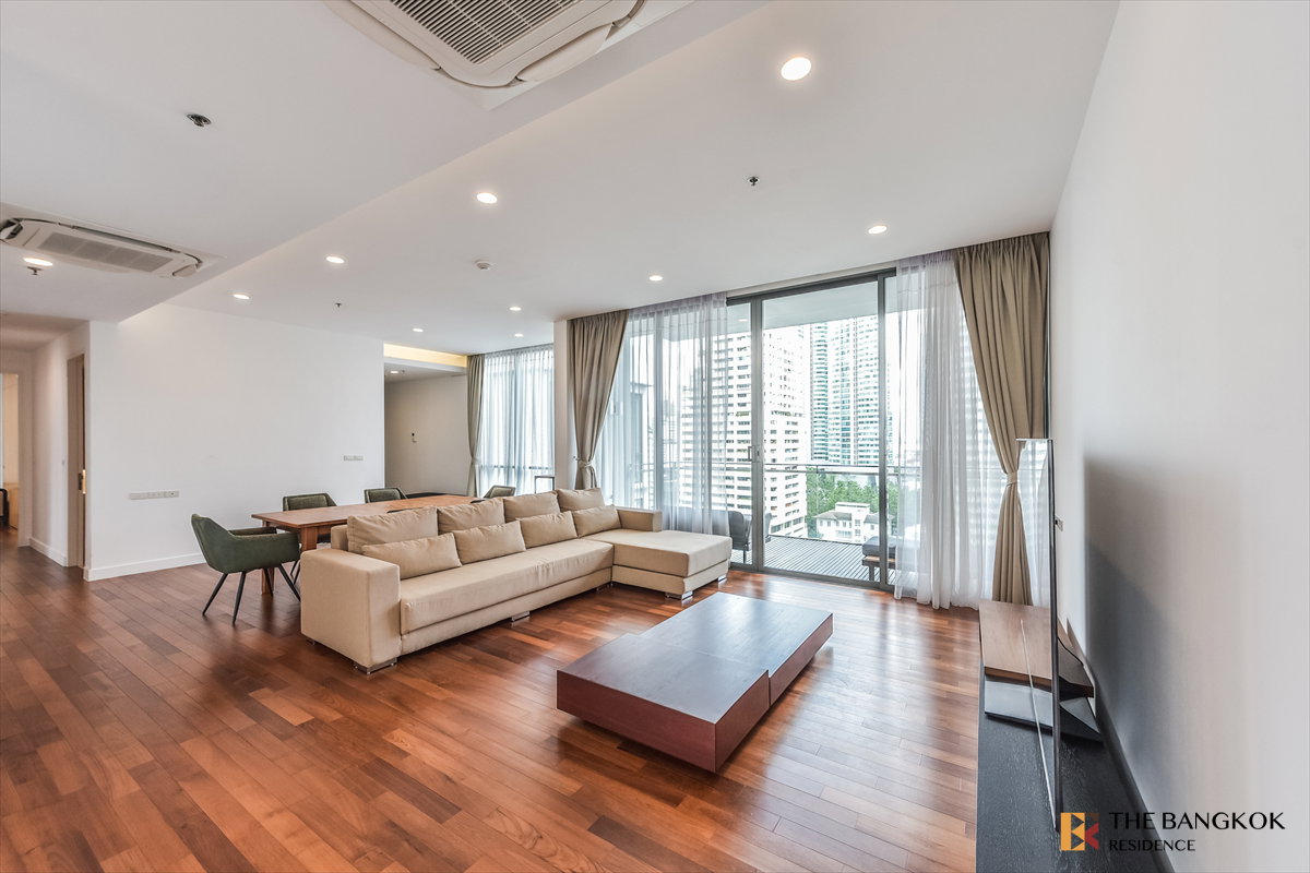 รูป เช่าคอนโด 🌆 Domus 16 ห้อง2นอน 167ตร.ม. 110k ☀️ Warm Luxury พื้นไม้ เฟอร์ครบ ใกล้ BTS อโศก - รูปที่ 2/10
