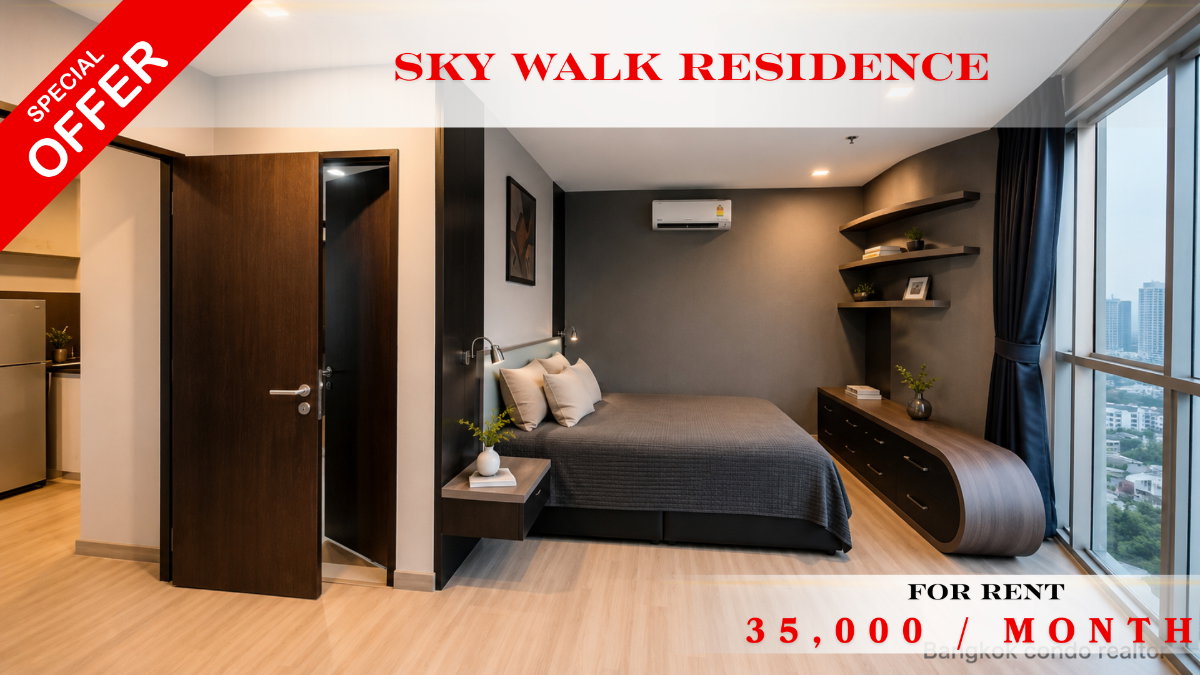 picture 🍀🍀 Prime Condo Location 🌸🌸 For Rent 📍 Sky Walk Residences  🚆 Direct Access to BTS Phra Khanong  ✨  Ready to Move In |🔖 Property Code: A11706 - 1/11