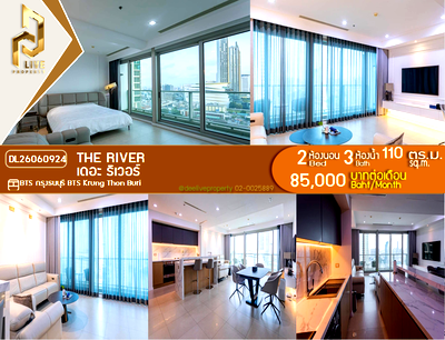 Condos for rent : DL26060924 Condo for rent, The River near BTS Krung Thon Buri, ready to move in, call urgently 0638692663 LineID @952jdxxk