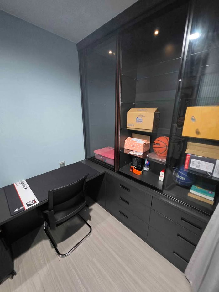 รูป Condo for RENT : Life Ladprao 𝐒𝐢𝐳𝐞 : 35 sqm.  1 Bedroom /1 Office room / 1 Bathroom / City View.  𝐅𝐥𝐨𝐨𝐫 : 40th  ✅Fully furnished - รูปที่ 5/11