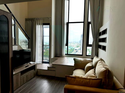 Condos for rent : For Rent Condo KNIGHTSBRIDGE KASET SOCIETY Building B, Floor 20,Duplex, Room size 36 sqm