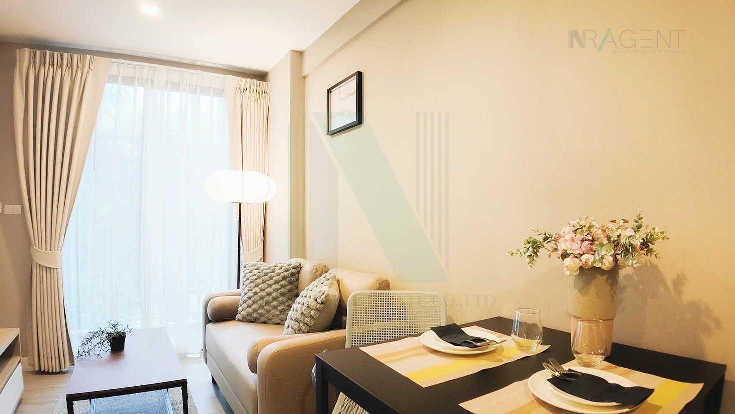 รูป ให้เช่าคอนโด เมโทร ลักซ์ ริเวอร์ฟรอนท์ อาคาร D ชั้น 1 1 ห้องนอน ขนาด 30 ตรม ใกล้ รพ.พระนั่งเกล้า - รูปที่ 1/8