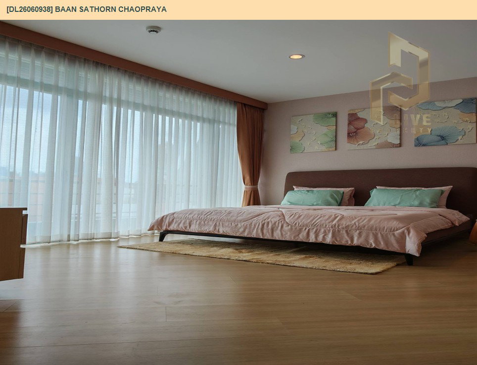 รูป DL26060938 ให้เช่าคอนโด บ้านสาทร เจ้าพระยา (Baan Sathorn Chaopraya) ใกล้ BTS กรุงธนบุรี พร้อมเข้าอยู่ โทรด่วน 0653619502 LineID @952jdxxk - รูปที่ 5/8