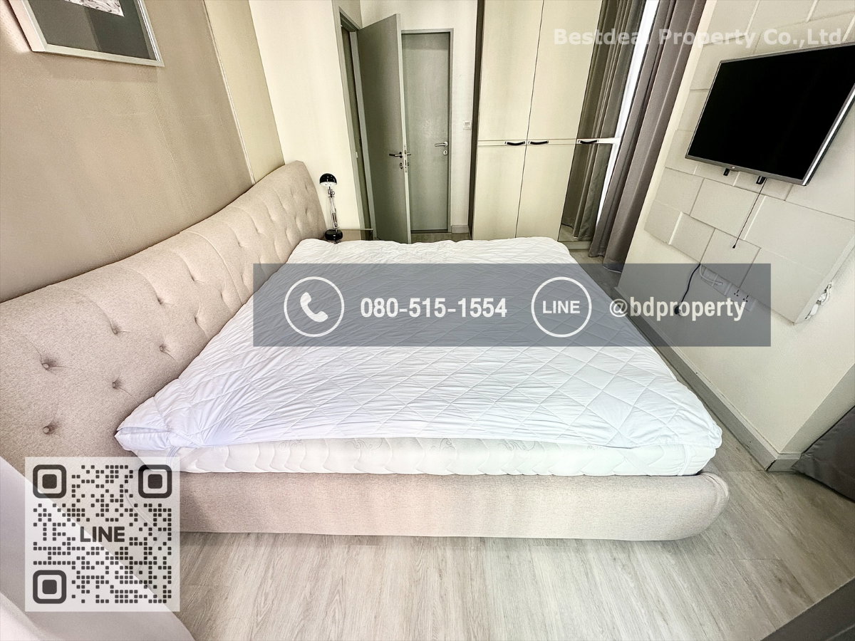 รูป Bestdeal ให้เช่า ขนาด 2 ห้องนอน 55 sqm.เฟอร์นิเจอร์และเครื่องใช้ไฟฟ้าครบพร้อมเข้าอยู่ 27,000 บาท/เดือน “IDEO MOBI RAMA 9” ใกล้MRTและเซ็นทรัลพระราม 9 - รูปที่ 7/16