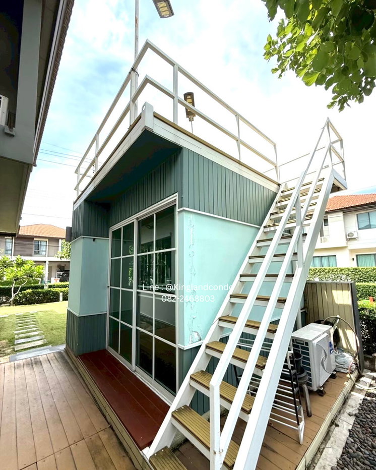 รูป ให้เช่าบ้านเดี่ยว Habitia Orbit Hathairat บ้านหลังมุม  ถนนหทัยราษฎร์ เลี้ยงสัตว์ได้ พร้อมบ้านน้องแมว  พื้นที่รอบบ้านกว้าง เฟอร์นิเจอร์ครบ - รูปที่ 25/26
