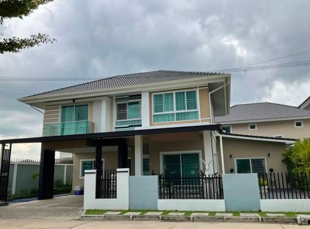 รูป ขายบ้านเดี่ยว 2 ชั้น ในโครงการบ้านกาญจน์กนก 12 เฟส 2 เชียงใหม่ ใกล้โรงพยาบาลกรุงเทพ (H490) T.0946511456 - รูปที่ 1/9
