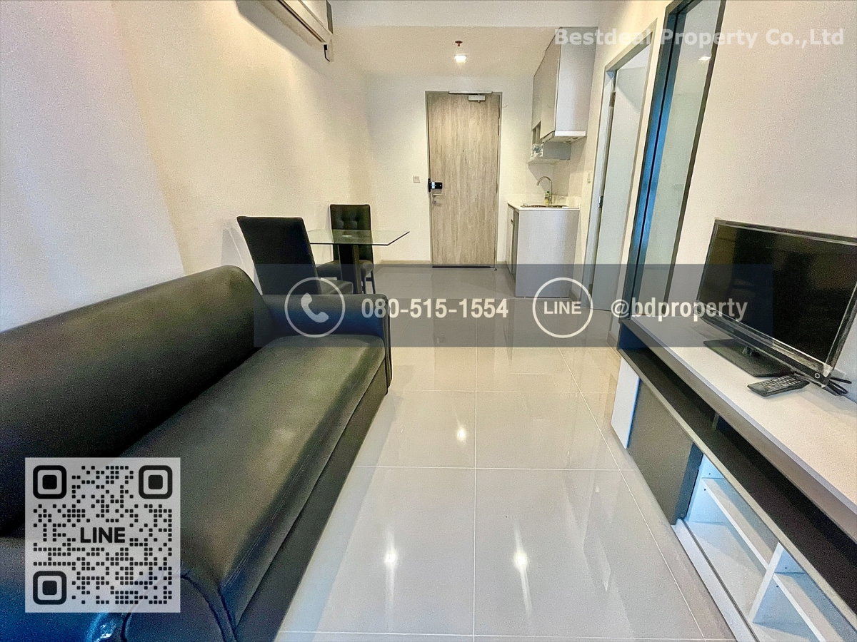 รูป Bestdeal ให้เช่า 1 ห้องนอน 31ตรม.ราคา 15,000/เดือนเท่านั้น เฟอร์นิเจอร์และเครื่องใช้ไฟฟ้าครบ“IDEO MOBI RAMA 9” ใกล้MRT และ เซ็นทรัลพระราม 9 - รูปที่ 1/9