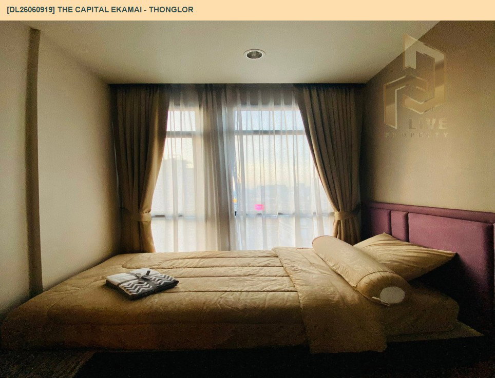 รูป DL26060919 ขายคอนโด เดอะ แคปิตอล เอกมัย - ทองหล่อ (The Capital Ekamai - Thonglor) ใกล้ BTS ทองหล่อ พร้อมเข้าอยู่ โทรด่วน 0638692663 LineID @952jdxxk - รูปที่ 6/9