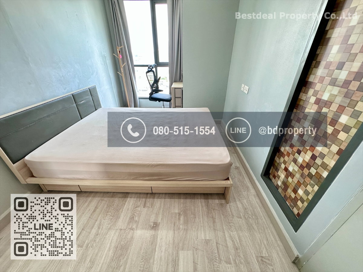 รูป Bestdeal ให้เช่า 1 ห้องนอน 31ตรม.ราคา 15,000/เดือนเท่านั้น เฟอร์นิเจอร์และเครื่องใช้ไฟฟ้าครบ“IDEO MOBI RAMA 9” ใกล้MRT และ เซ็นทรัลพระราม 9 - รูปที่ 8/13