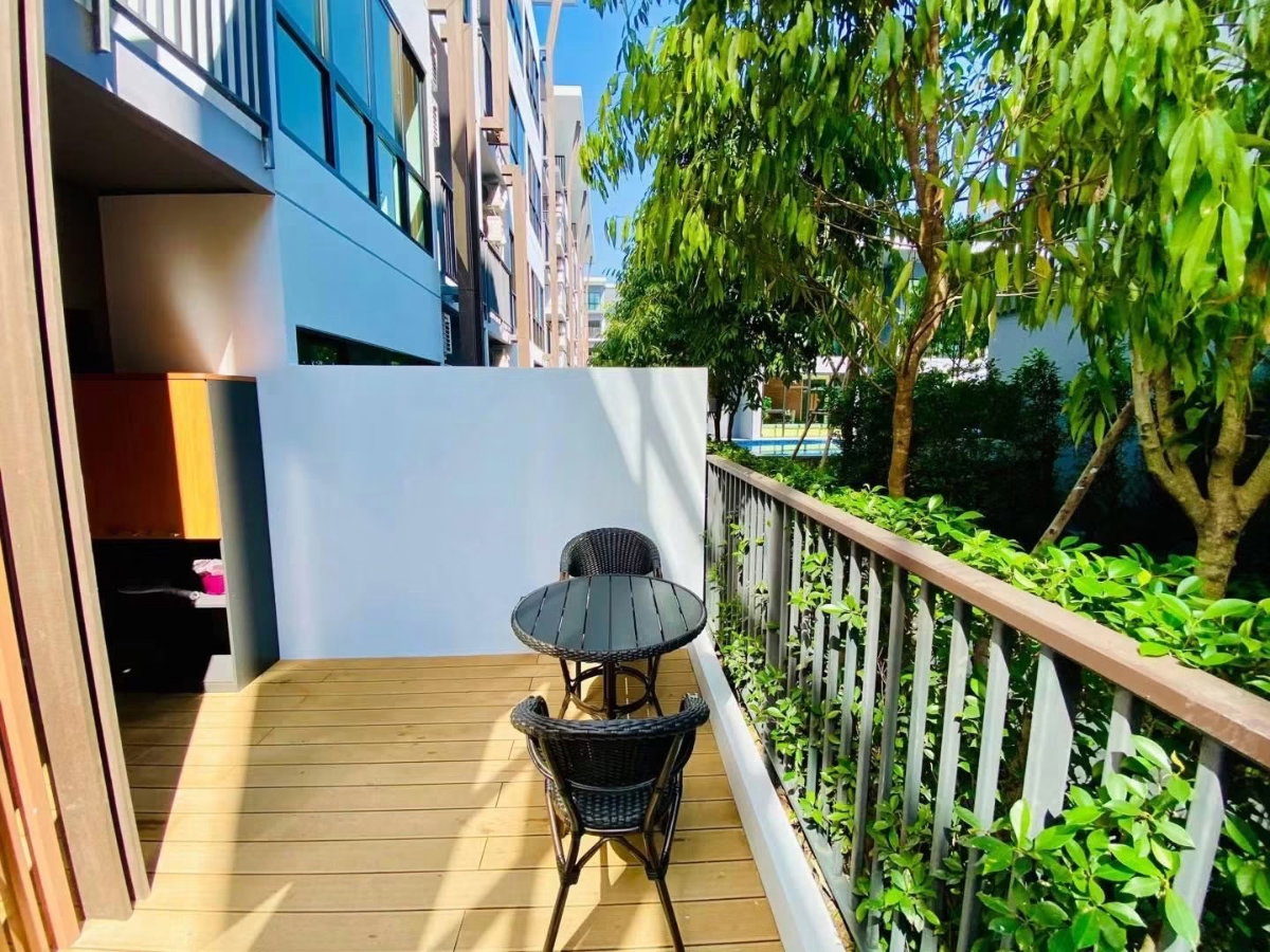 รูป 🍃 ให้เช่าคอนโด Arise Mahidol Condominium * ชั้น 1 มีสวนส่วนตัว * ทำเลดีมาก เดินทางสะดวก ใกล้ 7-11 เซ็นทรัล สนามบิน Supermarket และอื่นๆอีกมากมาย - รูปที่ 4/7