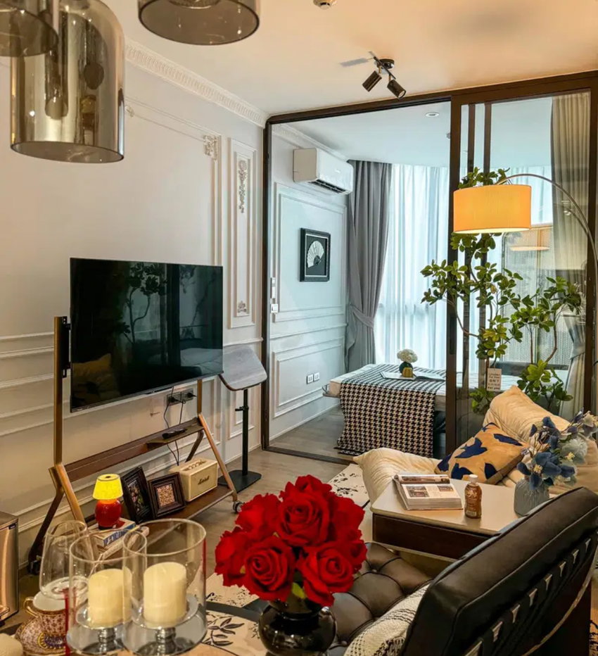 รูป 💥Free WiFi 📣📣เช่าคอนโด Fynn Asoke Sukhumvit soi 10 1 ห้องนอน 1 ห้องน้ำ🛁พร้อมอยู่✨ - รูปที่ 1/6