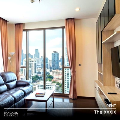 Condos for rent : Rental Condo 💎 The XXXIX, 1BR 57sqm 45K 🏡 Homie Cozy Style, Near BTS Phrom Phong 