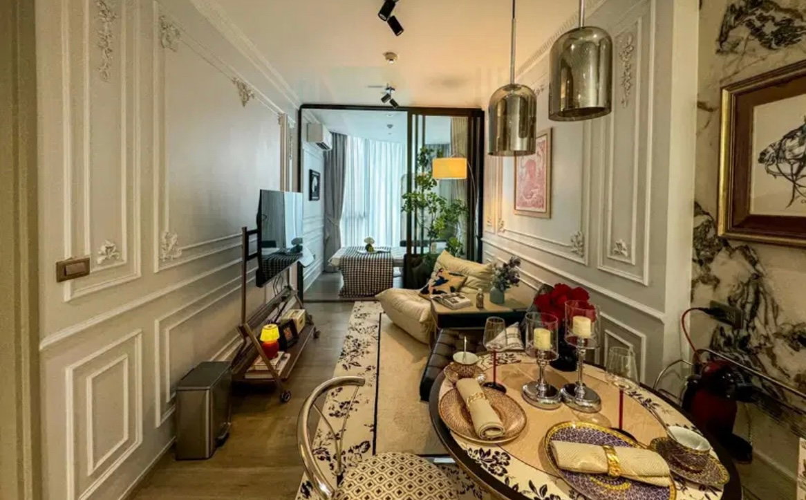 รูป 💥Free WiFi 📣📣เช่าคอนโด Fynn Asoke Sukhumvit soi 10 1 ห้องนอน 1 ห้องน้ำ🛁พร้อมอยู่✨ - รูปที่ 2/6