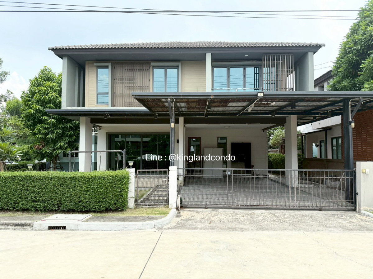 รูป ให้เช่าบ้านเดี่ยว Habitia Orbit Hathairat บ้านหลังมุม  ถนนหทัยราษฎร์ เลี้ยงสัตว์ได้ พร้อมบ้านน้องแมว  พื้นที่รอบบ้านกว้าง เฟอร์นิเจอร์ครบ - รูปที่ 1/26