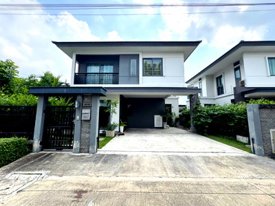 บ้านเดี่ยว มาร์เก็ต วิลเลจ สุวรรณภูมิ : ขาย บ้านเดี่ยว บริทาเนีย บางนา กม.12 Britania Bangna-KM.12  หลังริม ทิศเหนือ