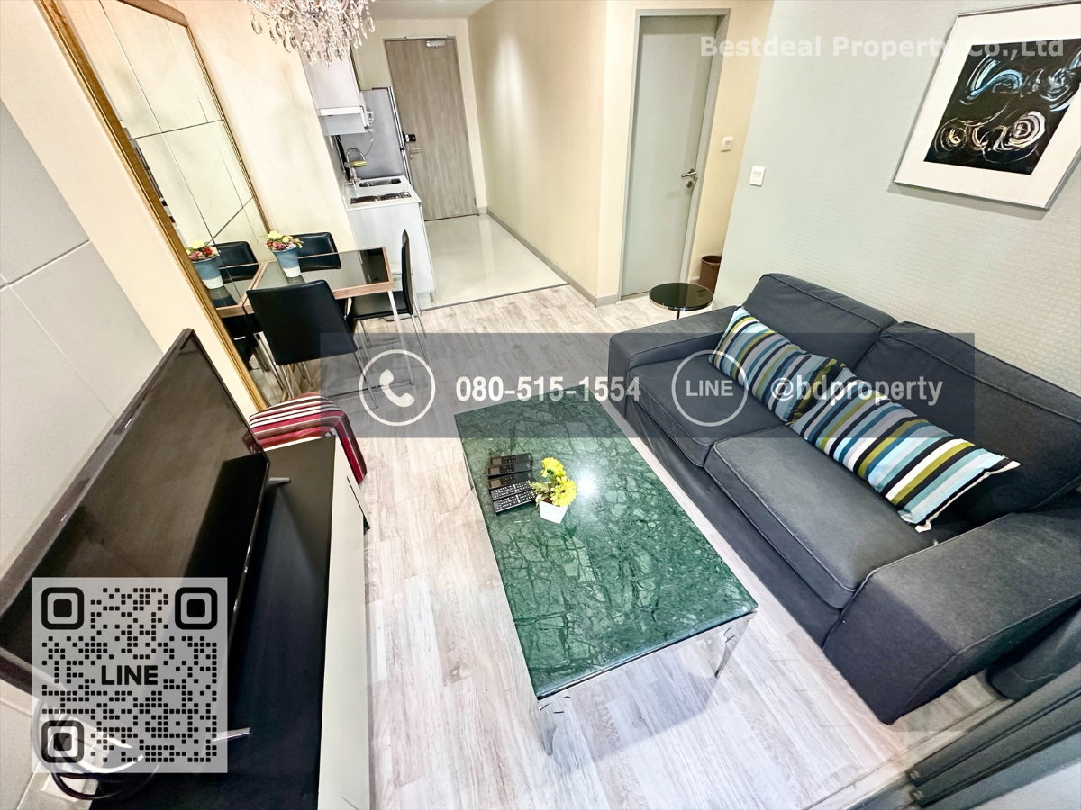รูป Bestdeal ให้เช่า ขนาด 2 ห้องนอน 55 sqm.เฟอร์นิเจอร์และเครื่องใช้ไฟฟ้าครบพร้อมเข้าอยู่ 27,000 บาท/เดือน “IDEO MOBI RAMA 9” ใกล้MRTและเซ็นทรัลพระราม 9 - รูปที่ 3/16