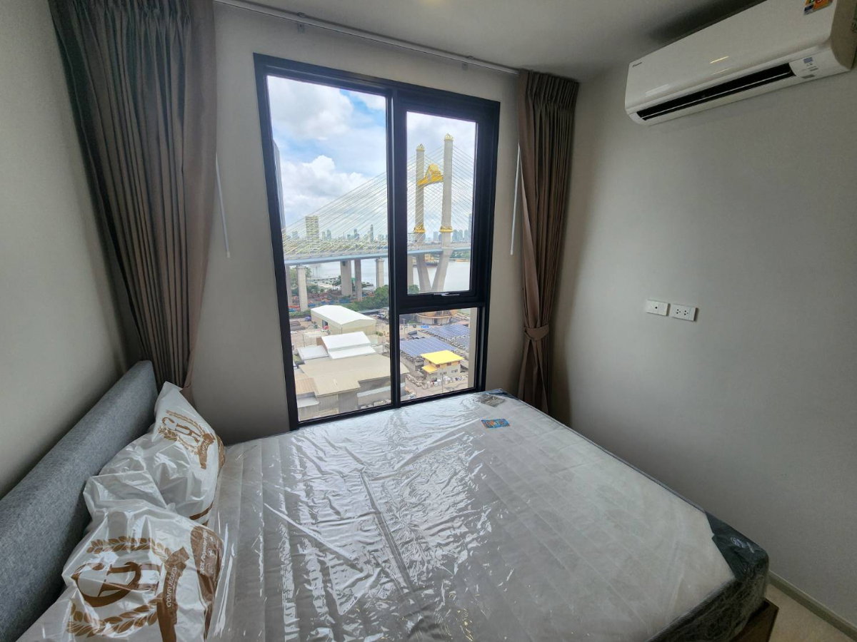 รูป Condo for RENT : โครงการ : นิว ริเวอร์เรสต์ ราษฎร์บูรณะ 𝐒𝐢𝐳𝐞 : 34 sqm. 𝐓𝐲𝐩𝐞 : 1 Bed /1 Bath 𝐅𝐥𝐨𝐨𝐫 : 16th Fully furnished - รูปที่ 9/17