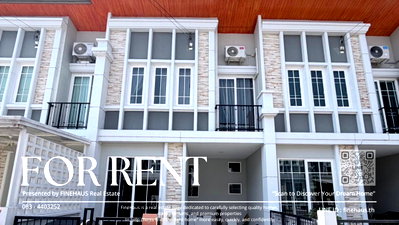 เช่าทาวน์โฮม เชียงใหม่ : R-120 ✨ ให้เช่า Golden Town Charoenmuang – Superhighway บ้านสวย ทำเลดี ใกล้เซ็นทรัลเฟสติวัลเชียงใหม่ พร้อมเข้าอยู่