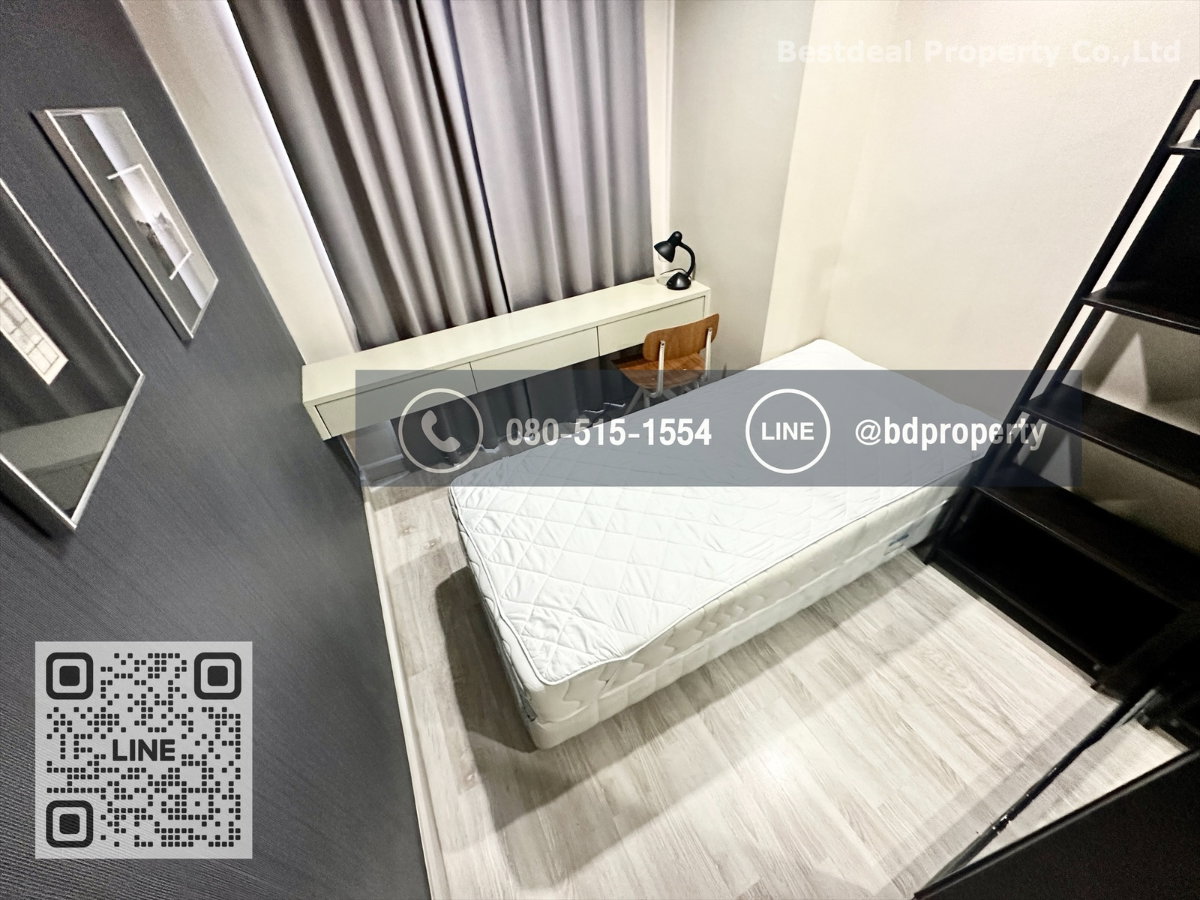 รูป Bestdeal ให้เช่า ขนาด 2 ห้องนอน 55 sqm.เฟอร์นิเจอร์และเครื่องใช้ไฟฟ้าครบพร้อมเข้าอยู่ 27,000 บาท/เดือน “IDEO MOBI RAMA 9” ใกล้MRTและเซ็นทรัลพระราม 9 - รูปที่ 10/16