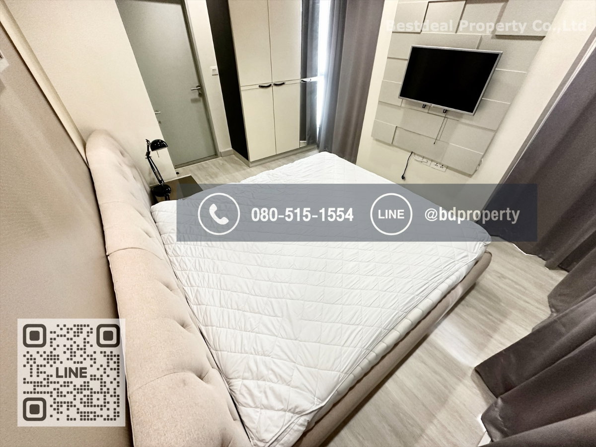 รูป Bestdeal ให้เช่า ขนาด 2 ห้องนอน 55 sqm.เฟอร์นิเจอร์และเครื่องใช้ไฟฟ้าครบพร้อมเข้าอยู่ 27,000 บาท/เดือน “IDEO MOBI RAMA 9” ใกล้MRTและเซ็นทรัลพระราม 9 - รูปที่ 6/16