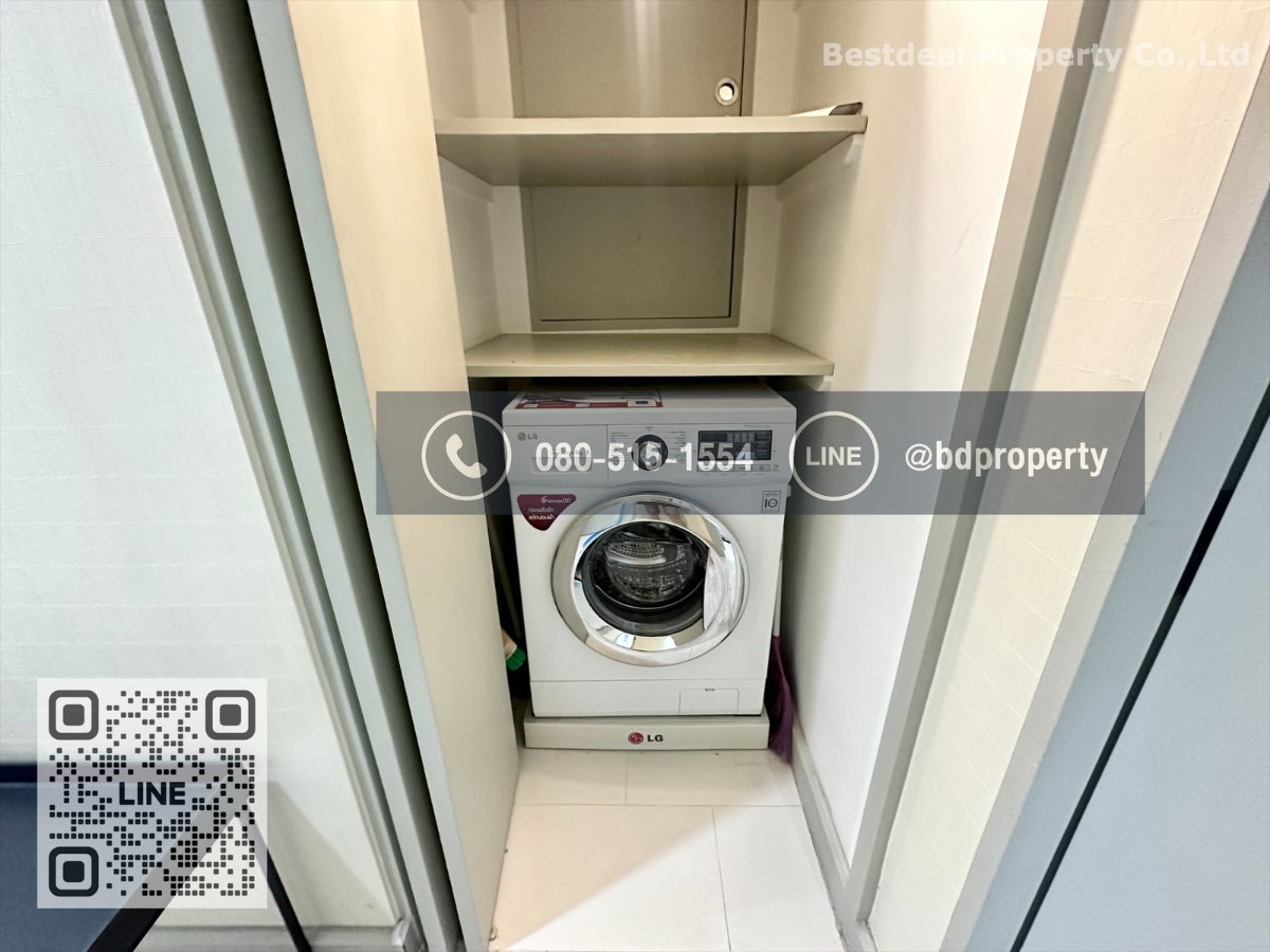 รูป Bestdeal ให้เช่า ขนาด 2 ห้องนอน 55 sqm.เฟอร์นิเจอร์และเครื่องใช้ไฟฟ้าครบพร้อมเข้าอยู่ 27,000 บาท/เดือน “IDEO MOBI RAMA 9” ใกล้MRTและเซ็นทรัลพระราม 9 - รูปที่ 11/16